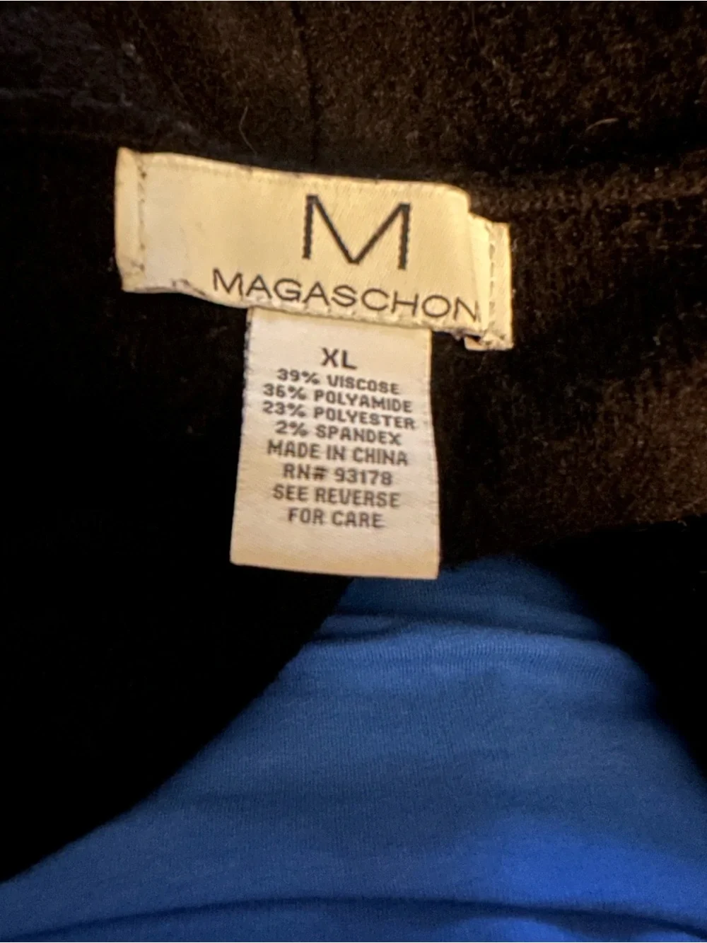 MAGASCHONI Black Knit Long Sleeve Open Cardigan Sweater Size XL